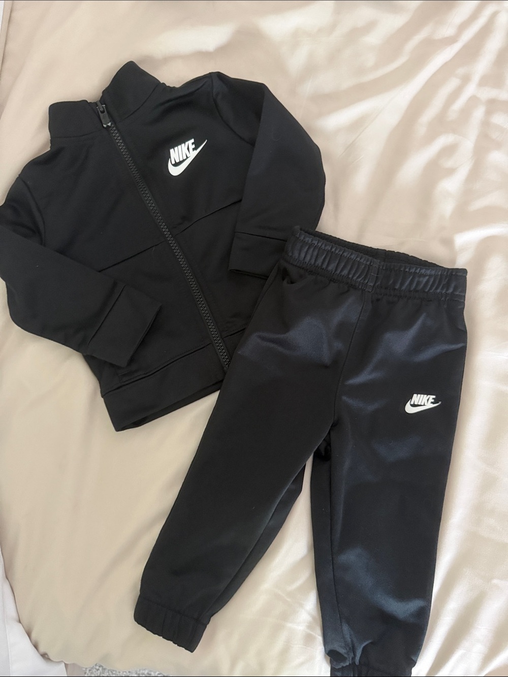 Nike Black Baby Zip Jacket & Jogger Set